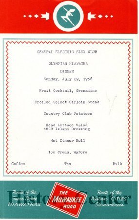 General Electric Elex Club Olympian Hiawatha Dinner 1