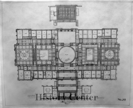 Allen County Courthouse - Courtroom Ceiling Plan