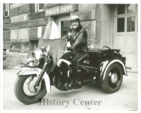 FWPD Officer Joel Roberts on Trike, c. 1960s