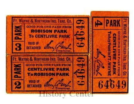 Robison Park Fare Ticket