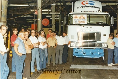 Last Heavy Duty Truck to roll off the IHC assembly line, July 15, 1983