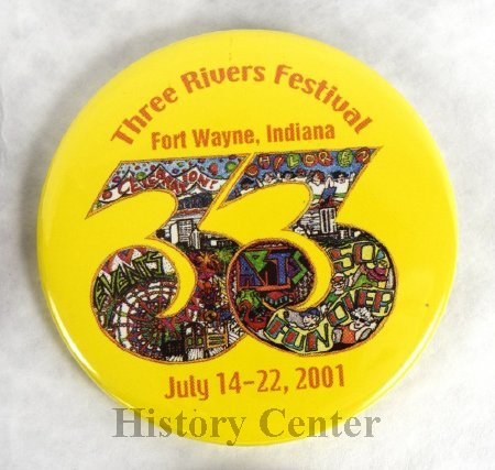 Three Rivers Festival Button 2001