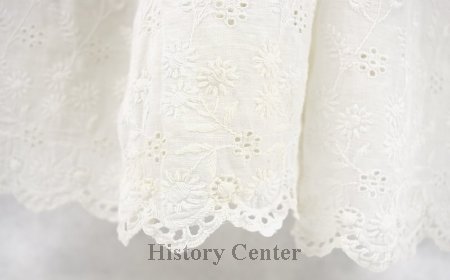 Baptismal Gown, eyelet trim