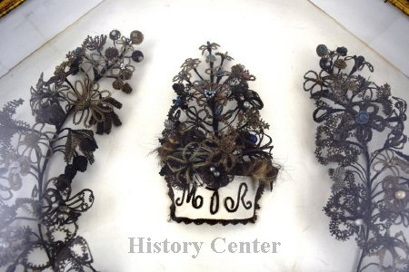 Hairwork Wreath, c. 1870