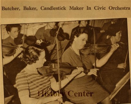 Civic Orchestra newspaper feature, 1938