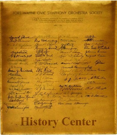 Fort Wayne Civic Symphony Orchestra Society Charter