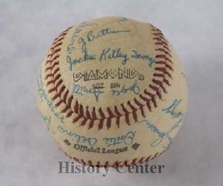 AAGPBL 1954 signed baseball