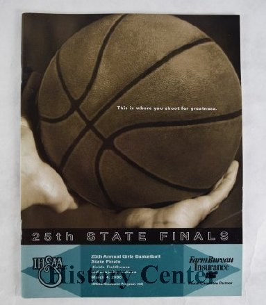 2000 IHSAA  Girls Basketball State Finals program