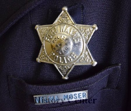 Officer Moser's FWPD badge, c. 1940s
