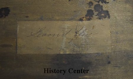 Desk used in 1847/1861/1902  Allen County Courthouses, inside detail