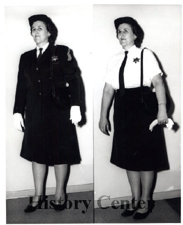 Officer Velma Moser in uniform, c.1940