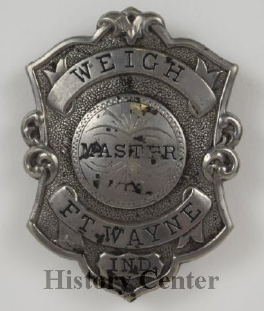 City Market Weightmaster Badge, 1890s