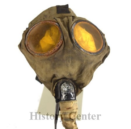 World War I Gas Mask detail