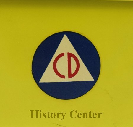 Geiger Counter detail, Office of Civilian Defense logo