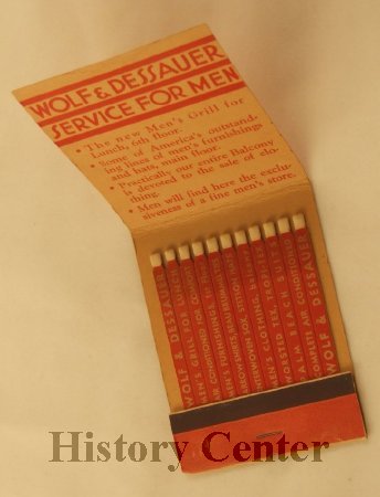 Wolf & Dessauer Matchbook