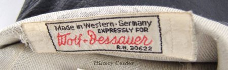 Wolf & Dessauer Ladies Leather Gloves, label