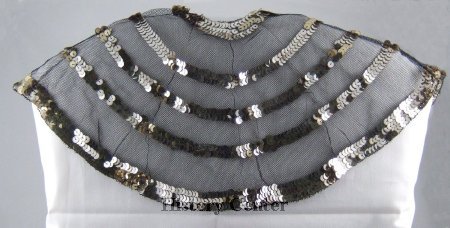 Wolf & Dessauer Sequin and Netting Collar, back view