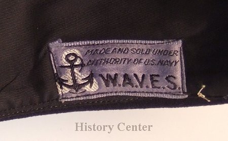 WAVES Uniform Hat Label