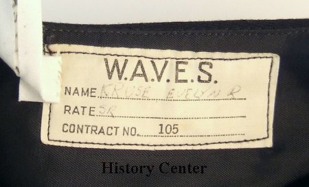 WAVES Uniform Hat Label