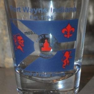 Fort Wayne Flag Shot Glass